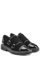 Giuseppe Zanotti Giuseppe Zanotti Monk Shoes With Suede And Patent Leather - Black