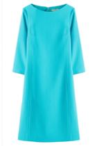 Michael Kors Collection Michael Kors Collection Wool Sheath Dress - Turquoise