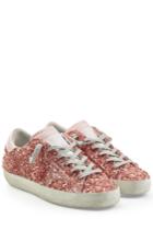 Golden Goose Golden Goose Super Star Glitter Leather Sneakers