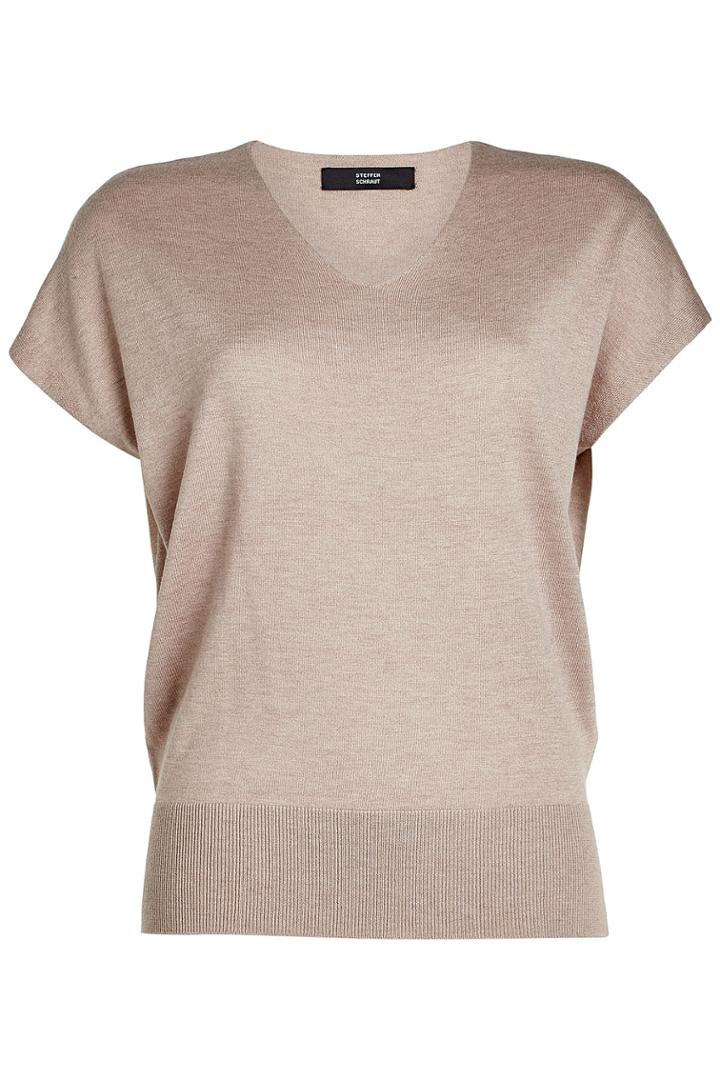 Steffen Schraut Steffen Schraut Knit Top With Cashmere - Beige