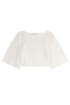 Philosophy Di Lorenzo Serafini Philosophy Di Lorenzo Serafini Crochet Lace Peasant Top