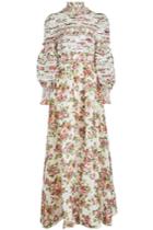 Zimmermann Zimmermann Radiate Smocked Dress In Linen And Silk