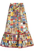 Stella Jean Stella Jean Batik Printed Cotton Skirt