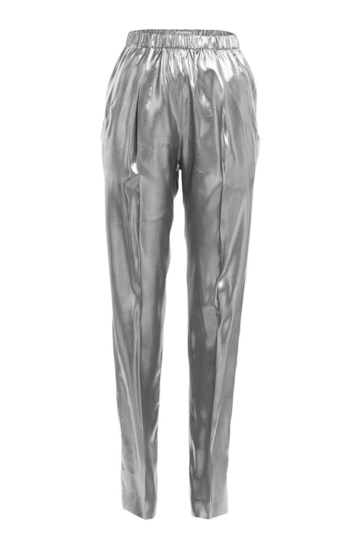Vionnet Vionnet Silk Lamé Tapered Pants