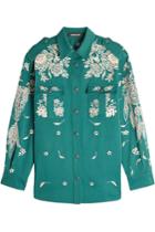 Roberto Cavalli Roberto Cavalli Embroidered And Embellished Cotton Shirt