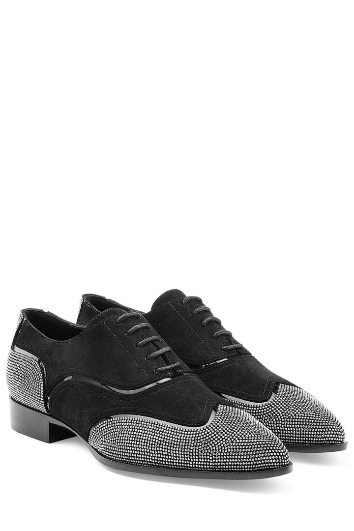 Giuseppe Zanotti Giuseppe Zanotti Studded Suede Oxfords