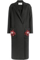 Anya Hindmarch Anya Hindmarch Space Invaders Coat With Virgin Wool, Mohair And Alpaca