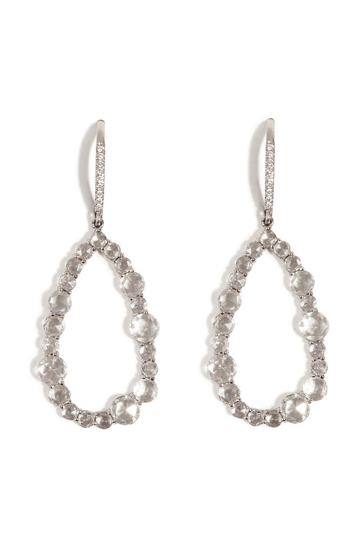 Susan Foster Susan Foster 14k White Gold Chandelier Earrings With Diamonds - None