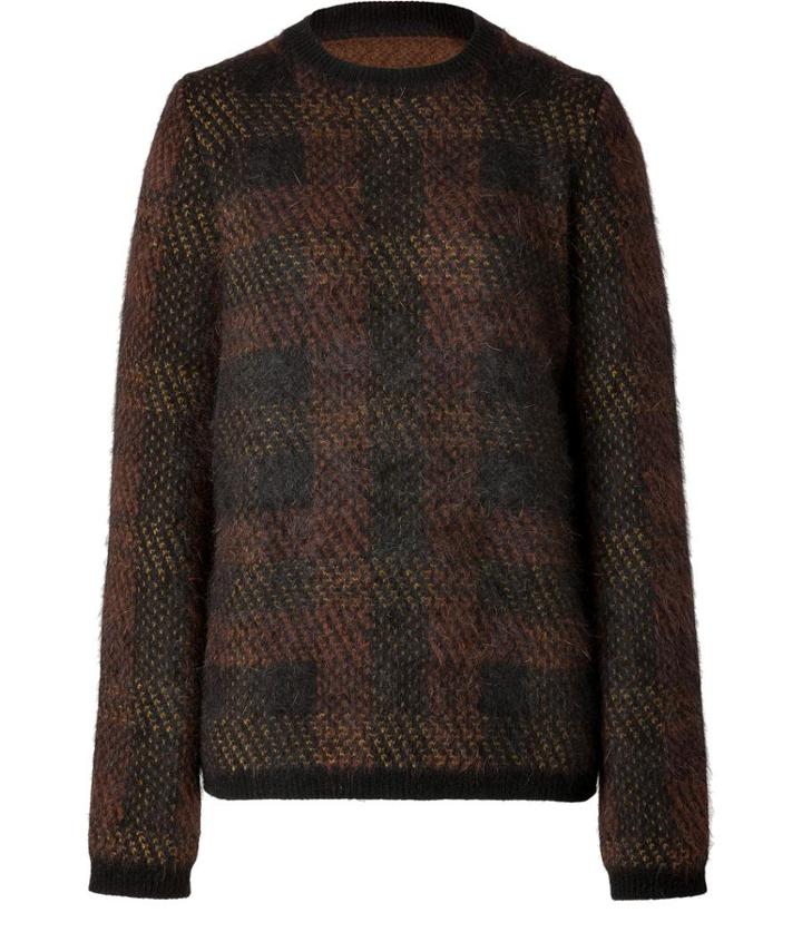 Jil Sander Pullover In Black/cocoa