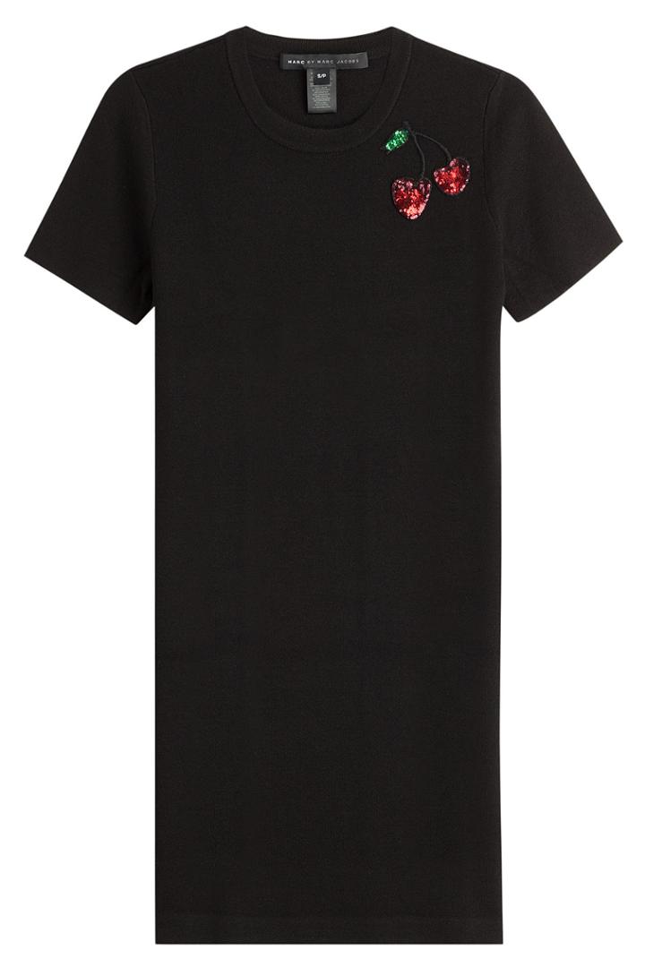 Marc By Marc Jacobs Marc By Marc Jacobs Wool Dress With Sequins - Black