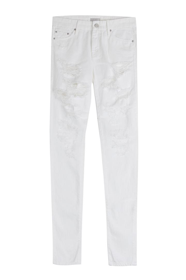 Mother Mother The Looker Distressed Skinny Jeans - None