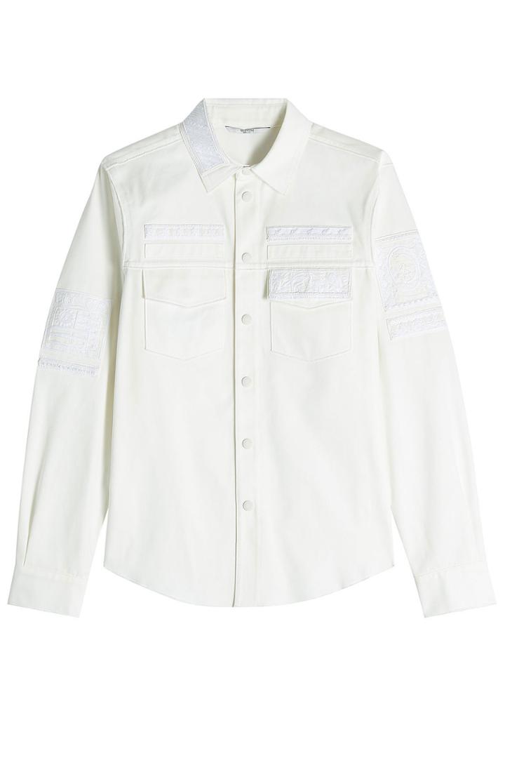 Valentino Valentino Cotton Shirt With Embroidery