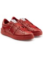 Valentino Valentino Open Untitled Rockstud Leather Sneakers