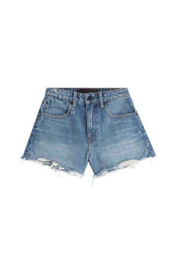 Alexander Wang Alexander Wang High-waisted Denim Shorts - Blue