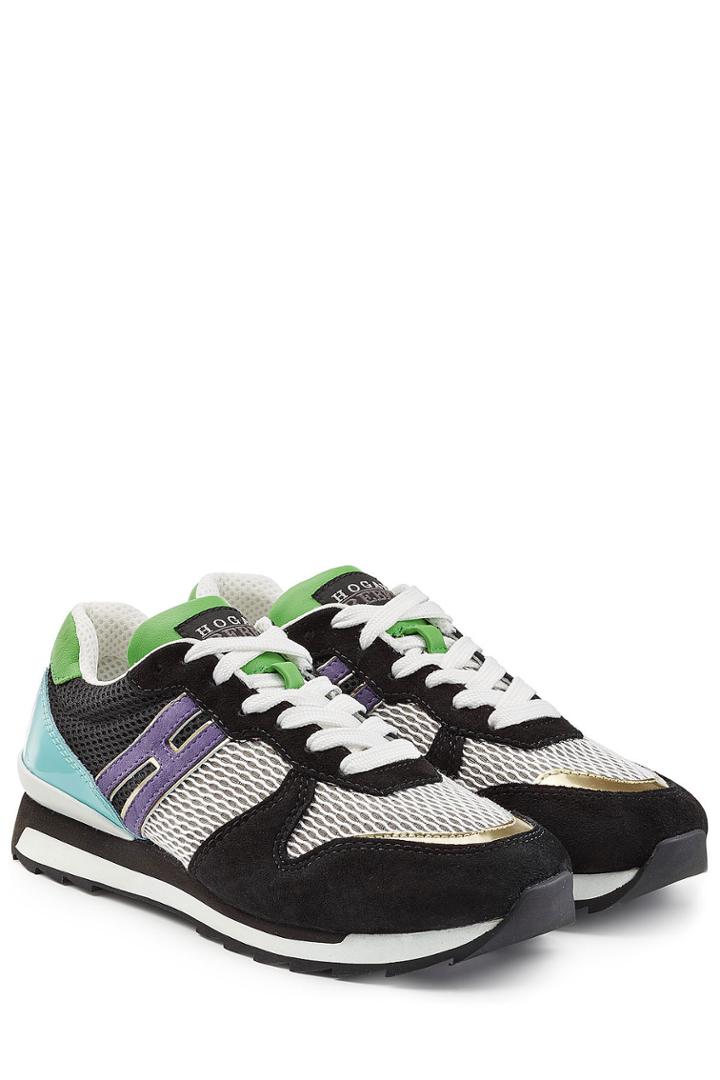Hogan Rebel Hogan Rebel Suede, Leather And Mesh Sneakers