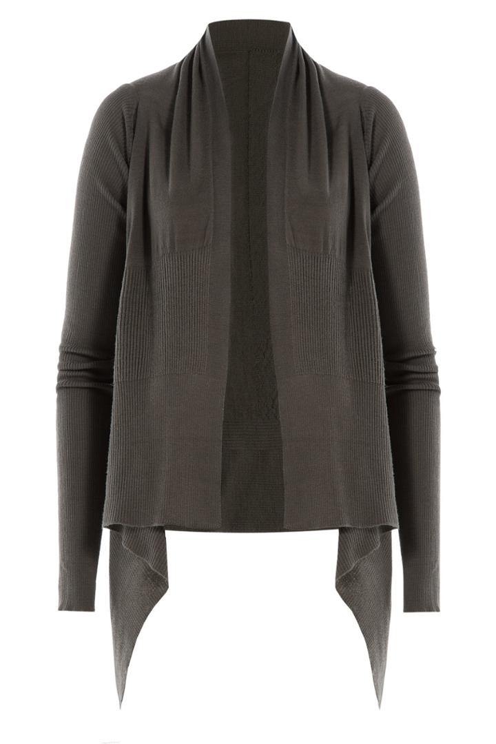 Rick Owens Rick Owens Draped Wool Cardigan - None
