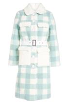Saks Potts Saks Potts Lunis Shearling Coat With Leather Belt