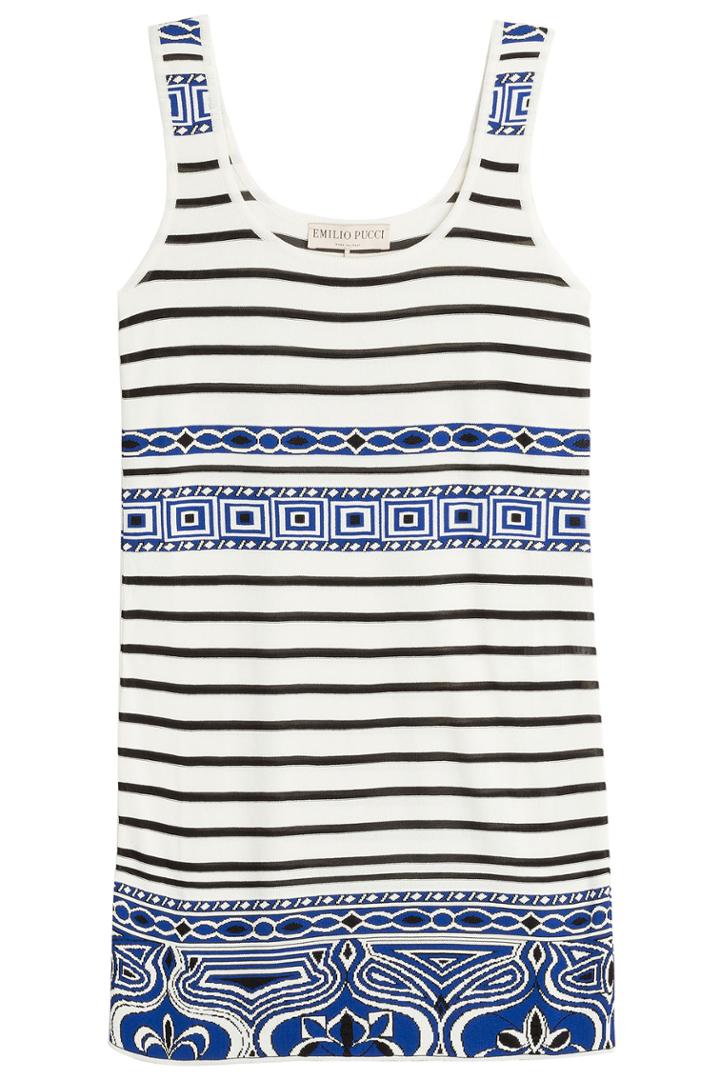 Emilio Pucci Emilio Pucci Striped Jersey Dress - Multicolor