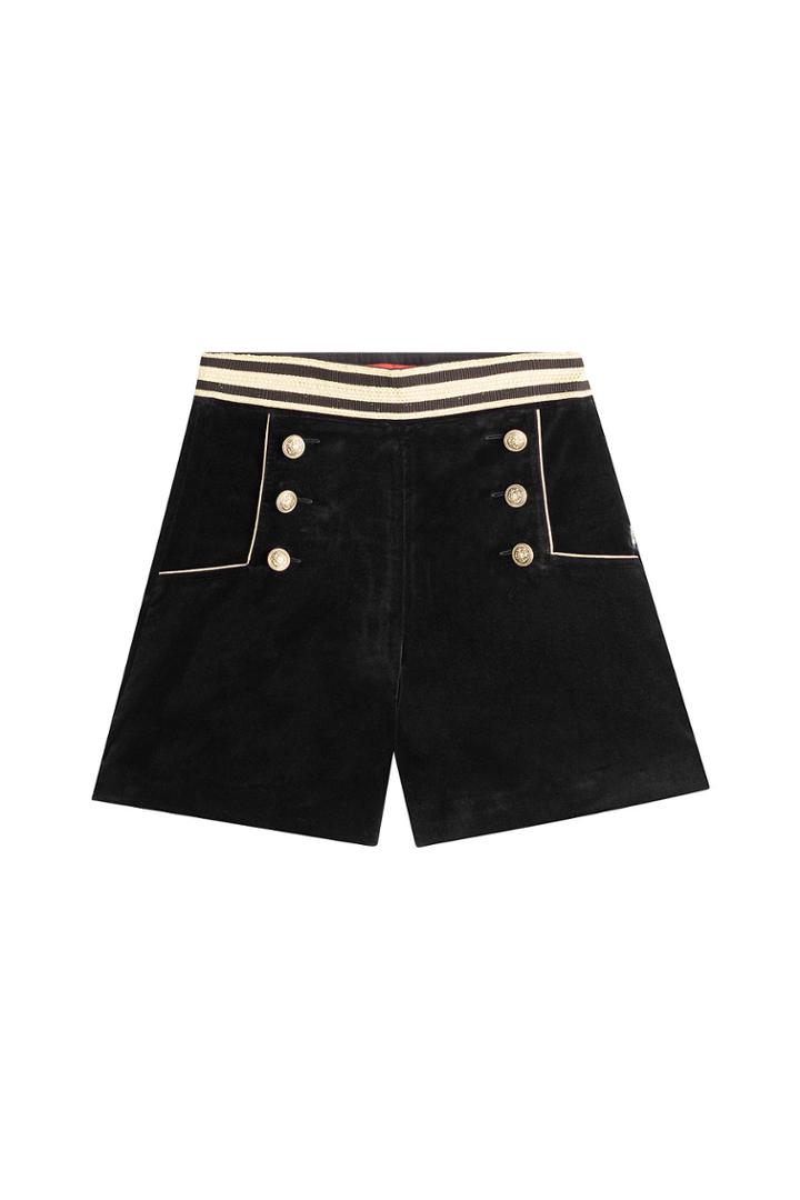 Hilfiger Collection Hilfiger Collection High-waisted Velvet Shorts - Blue
