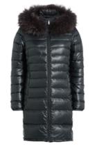 Duvetica Duvetica Quilted Down Jacket With Fur Trim - Grey