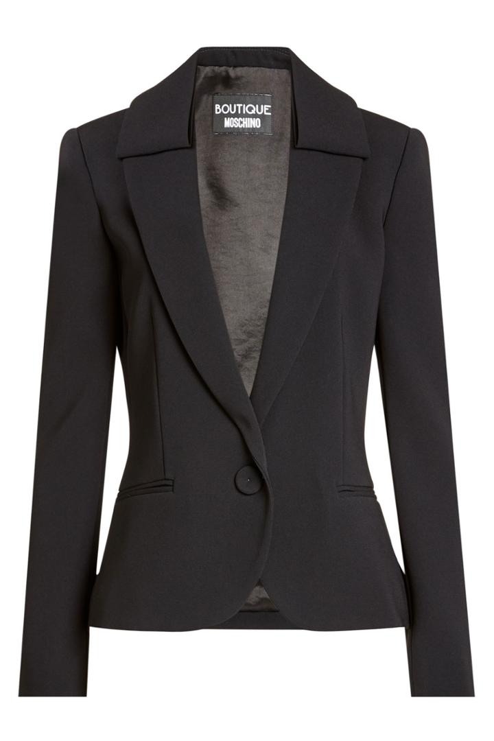Boutique Moschino Boutique Moschino Fitted Blazer - Black