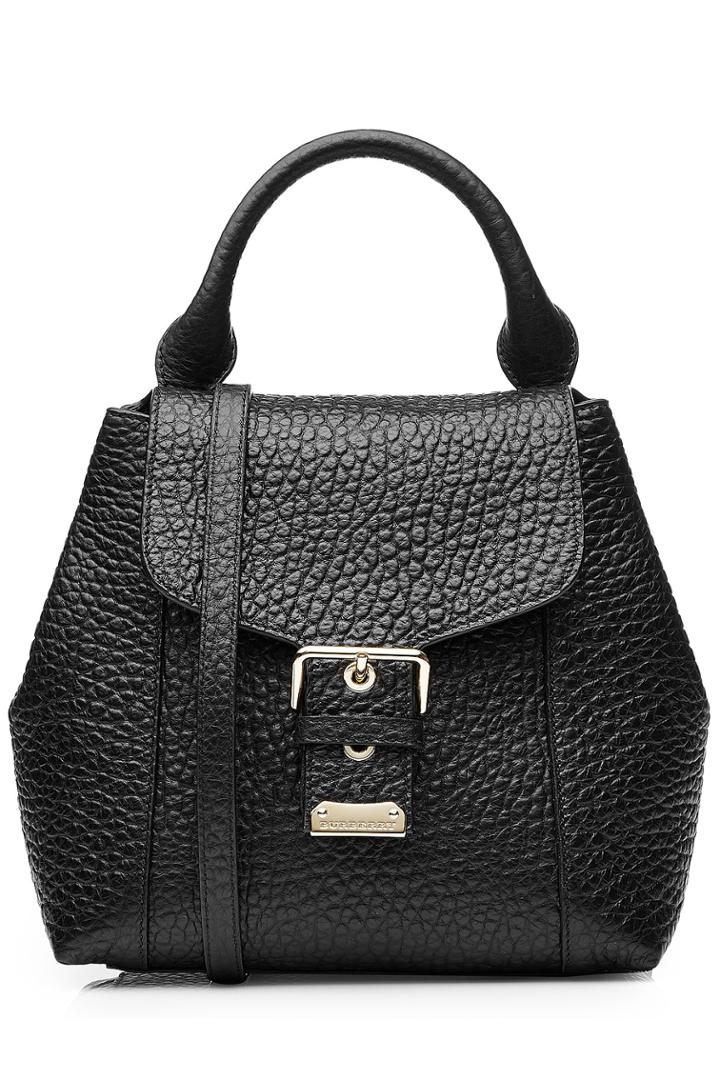 Burberry Shoes & Accessories Burberry Shoes & Accessories Pebbled Leather Belmont Backpack - Black