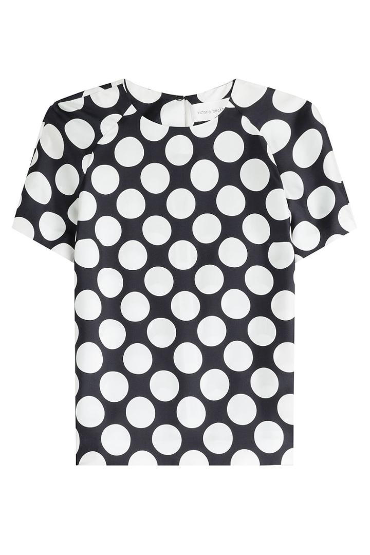 Victoria Beckham Denim Victoria Beckham Denim Printed Silk Top