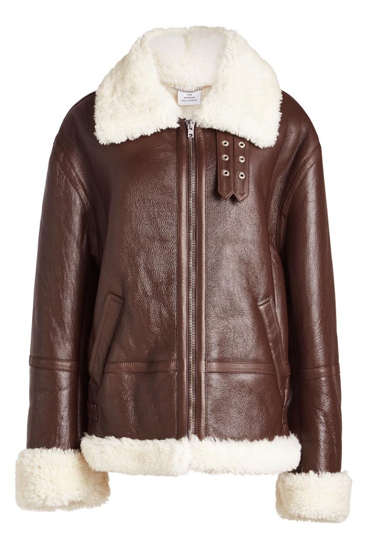 Vetements Vetements Leather And Shearling Jacket