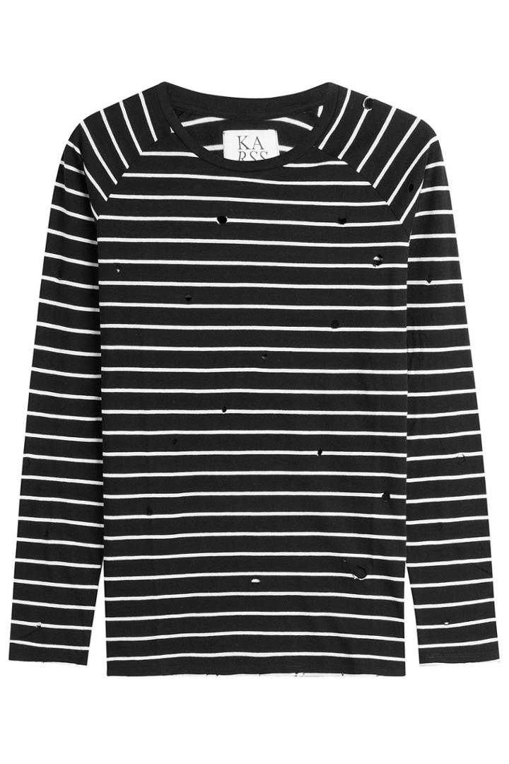 Zoe Karssen Zoe Karssen Striped Cotton Top - None