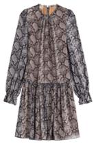 Michael Kors Collection Michael Kors Collection Printed Silk Chiffon Dress - Animal Prints