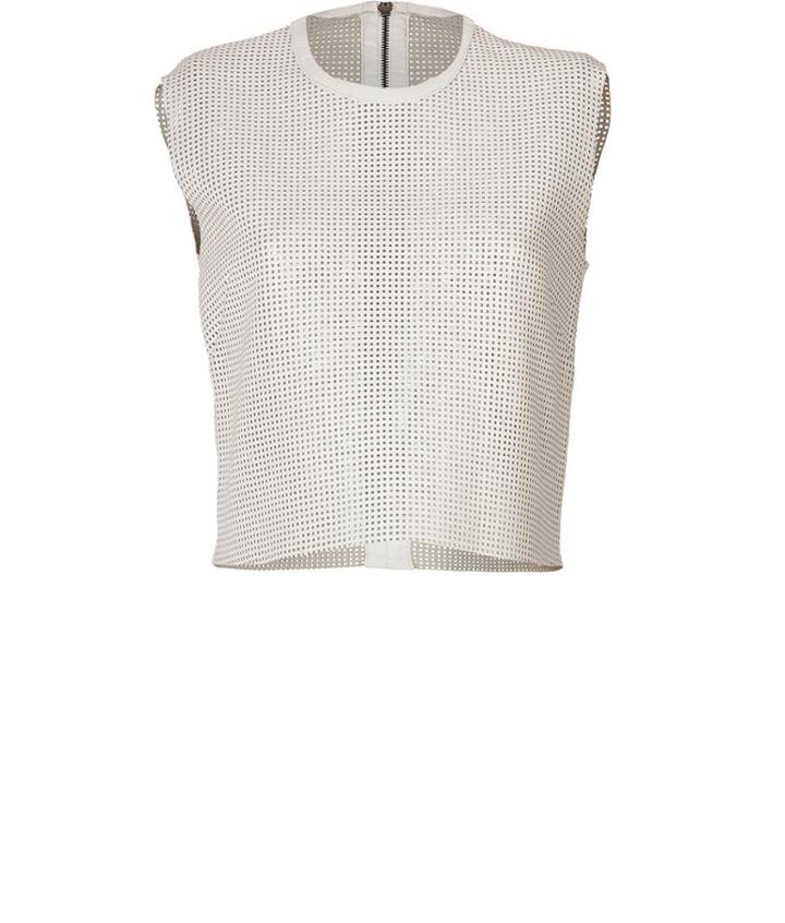 Helmut Lang Leather Crop Top