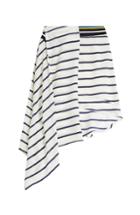 Preen By Thornton Bregazzi Asymmetric Striped Skirt