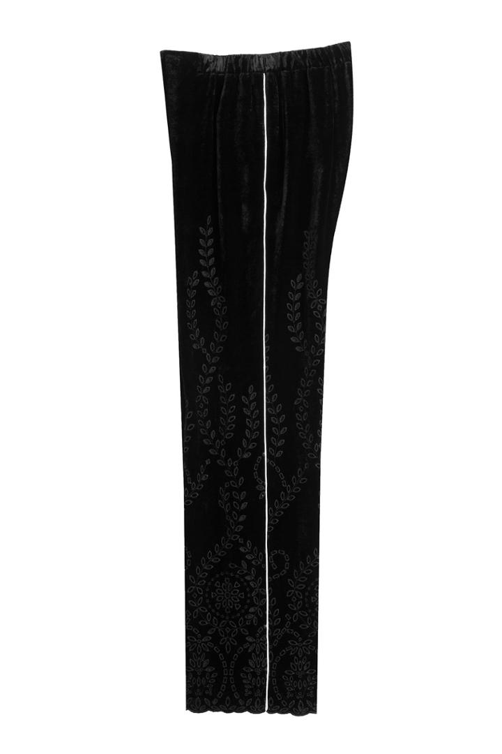 Alberta Ferretti Alberta Ferretti Wide Leg Velvet Pants