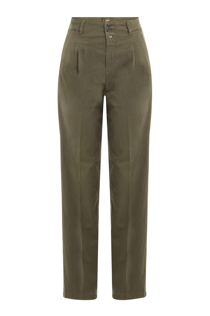 Closed Closed Stretch Cotton High-waisted Chinos - Green