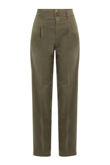 Closed Closed Stretch Cotton High-waisted Chinos - Green