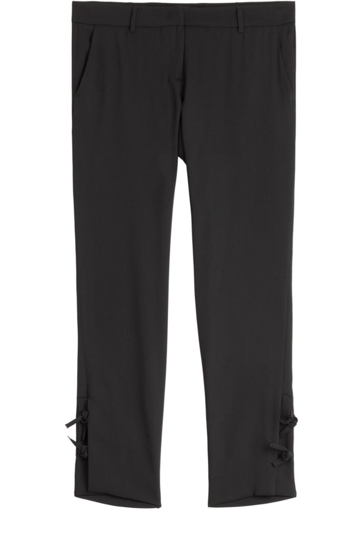 Just Cavalli Just Cavalli Cropped Crepe Pants - Black