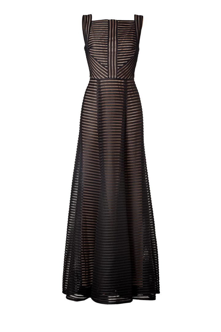 Elie Saab Elie Saab Fantasy Fabric Floor-length Gown - Black