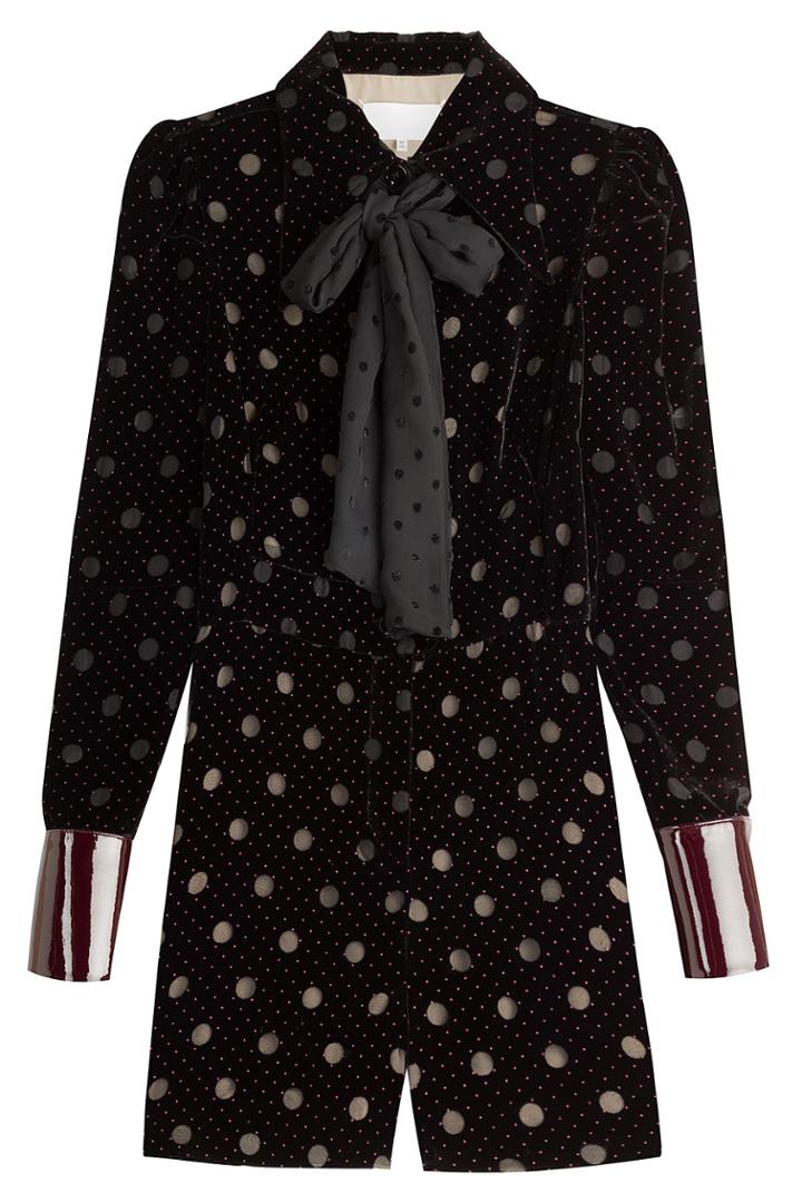 Maison Margiela Maison Margiela Velvet Jumpsuit With Polka Dots - None