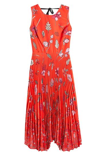 Markus Lupfer Markus Lupfer Printed Crepe Dress