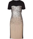 Dkny Black-multi Paneled Sheath Dress