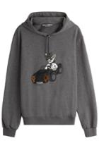 Dolce & Gabbana Dolce & Gabbana Cotton Hoodie With Appliqué - Grey