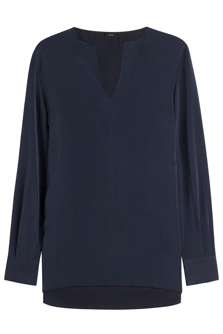 Joseph Joseph Washed Crepe Jet Tunic - Blue