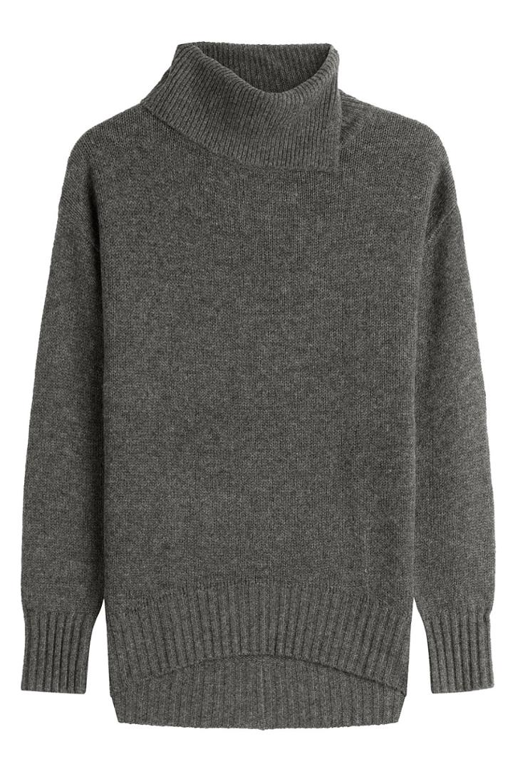 81 Hours 81 Hours Merino Wool Turtleneck Pullover With Cashmere