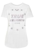 True Religion True Religion Printed Cotton T-shirt With Crystals