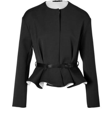 Viktor & Rolf Woll Peplum Jacket In Black