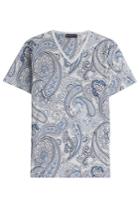 Etro Etro Printed Cotton T-shirt - Blue