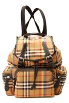 Burberry Burberry Checked Rucksack With Leather