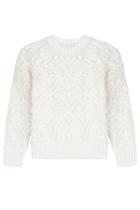 Victoria, Victoria Beckham Victoria, Victoria Beckham Knitted Cotton Pullover - White