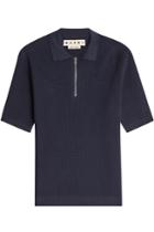 Marni Marni Zipped Cotton Polo Shirt