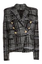 Balmain Balmain Blazer With Mohair, Wool And Embossed Buttons